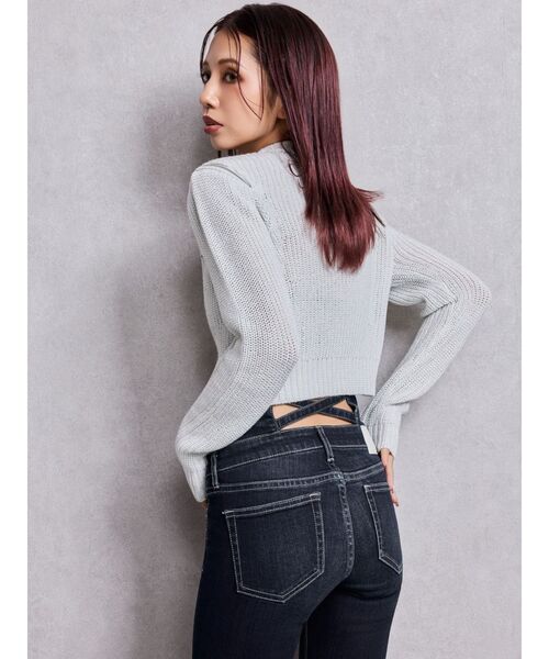 GYDA（ジェイダ） ニット セーター GG ZIP designラメニットトップス