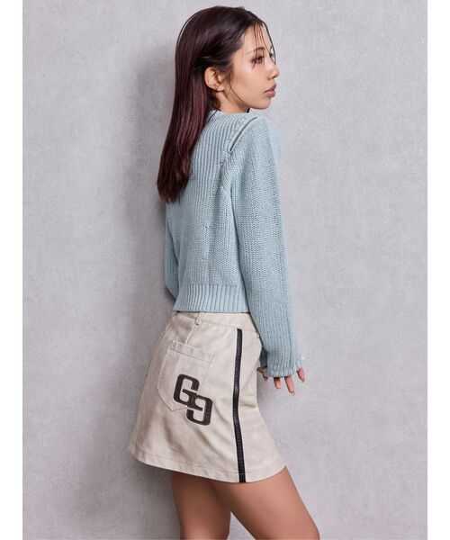 gyda ニット GYDA（ジェイダ） ニット セーター GG ZIP designラメニットトップス