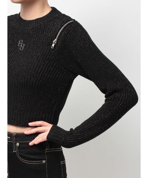 GYDA トップス GYDA（ジェイダ） GGプレートlong sleeveニットトップス : RAPTURE