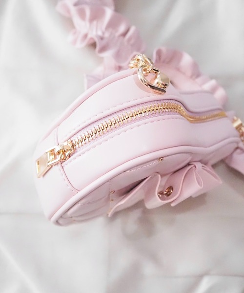 ラファリー mine by LAFARY ハートバック ピンク LAFARY（ラファリー） ショルダーバッグ バッグ キルティングハート