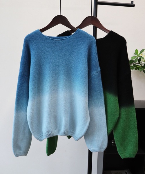 CADBURY（キャドバリー） ニット セーター グラデーションドロップ