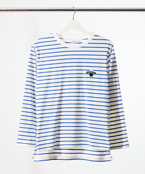 THE BAREFOOT tシャツ 「 ひつじのショーン 」 ボーダーロングスリーブ
