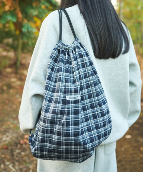 BROKEN BASE（ブロークンベース） ショルダーバッグ Nel Check 激レアnoah チェック バックパックかつき着 用 city ナップサック
