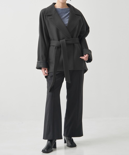 CITY TOKYO パンツ Wool Slit Pants/ウールスリットパンツ レディース