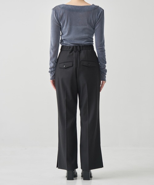 CITY TOKYO パンツ Wool Slit Pants/ウールスリットパンツ レディース