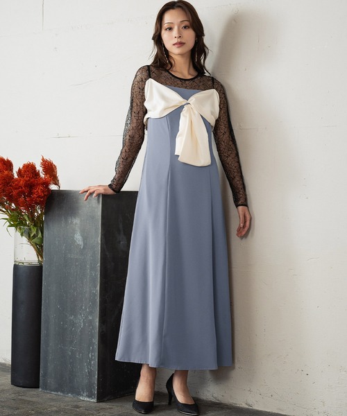 GIRL DRESS FOR NOW パーティードレス ドレス ビッグリボン ドレス