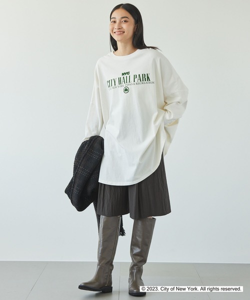 「GOOD ROCK SPEED」 長袖カットソー フリー ネイビー レディース_画像2