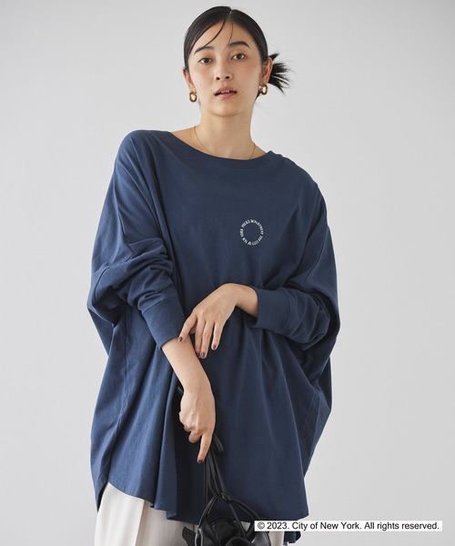 「GOOD ROCK SPEED」 長袖カットソー フリー ネイビー レディース_画像4