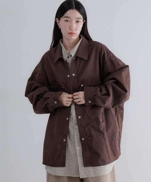 LOWRYS FARM（ローリーズファーム） シャツ 「LFM(U)」DENIM SHIRT