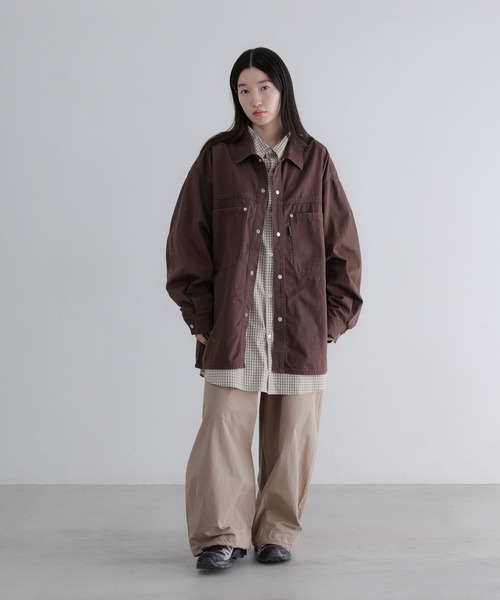 LOWRYS FARM（ローリーズファーム） シャツ 「LFM(U)」DENIM SHIRT