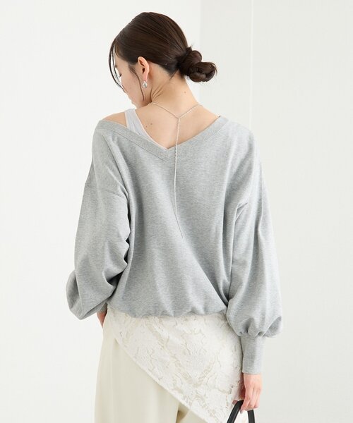 RIVE DROITE（リヴドロワ） tシャツ 「前後2way仕様」ボートネック