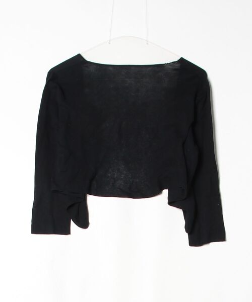 FOXEY - FOXEY(フォクシー) ボレロ サイズ38 M レディース - 28770 黒 長袖/ニット FOXEY BOUTIQUE 「FOXEY BOUTIQUE」 ニットボレロ 38 ネイビー