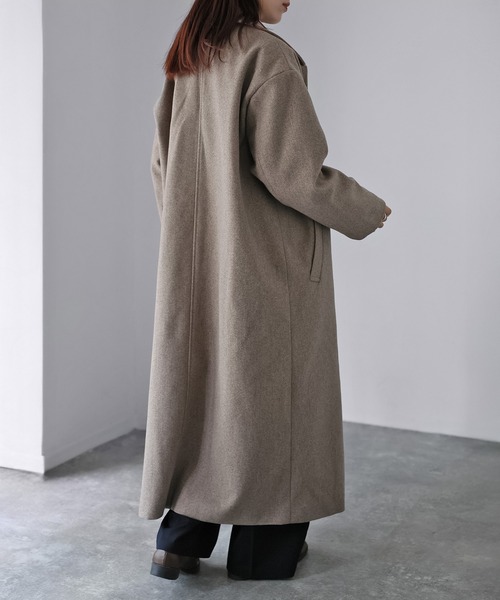 「Riberry」 ステンカラーコート MEDIUM ブラウン レディース_画像6