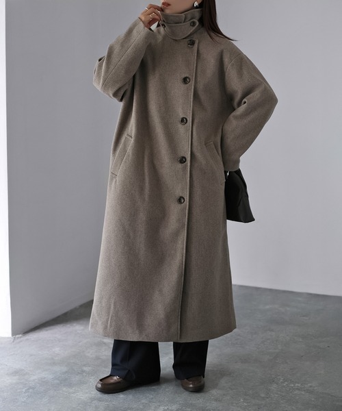 「Riberry」 ステンカラーコート MEDIUM ブラウン レディース_画像7