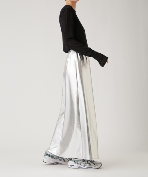 「emmi」 スカート 0 シルバー レディース_画像7