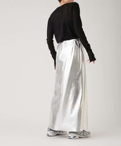 「emmi」 スカート 0 シルバー レディース_画像9