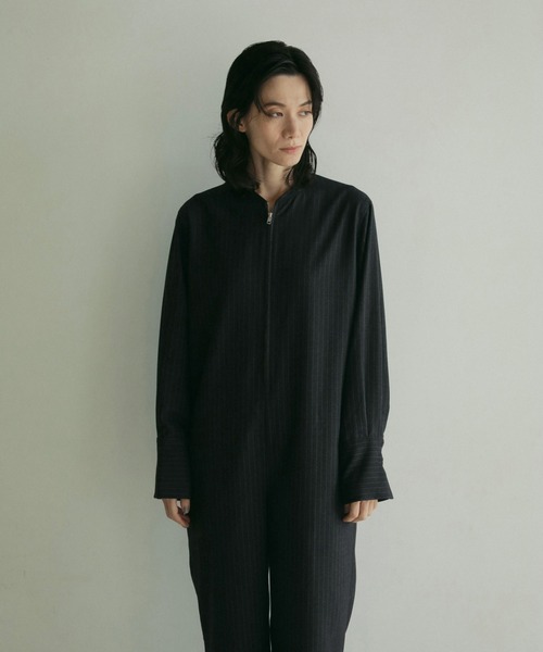 「anuke」 オールインワン 36inch ネイビー レディース_画像2