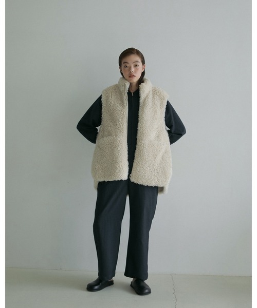 「anuke」 オールインワン 36inch ネイビー レディース_画像10