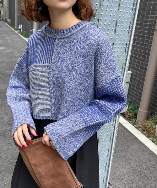 「feepur」 長袖ニット MEDIUM オフホワイト レディース_画像7