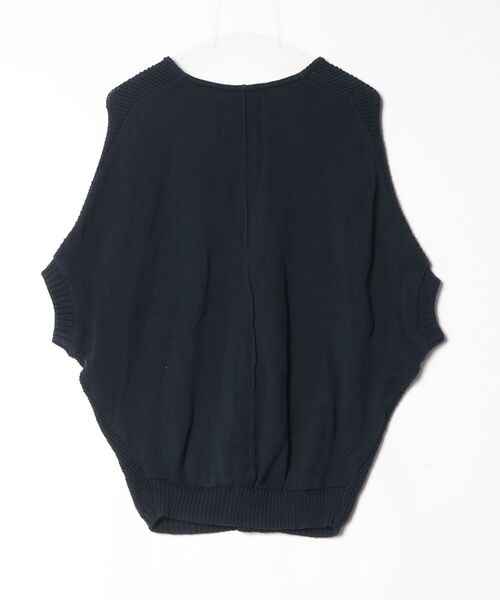 「MICA&DEAL」 半袖ニット 36 ネイビー レディース_画像2