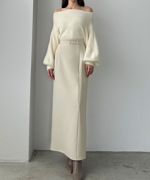 「Louere」 スカート X-LARGE グレイッシュベージュ レディース_画像6