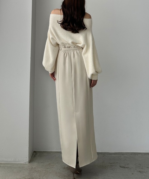 「Louere」 スカート X-LARGE グレイッシュベージュ レディース_画像8
