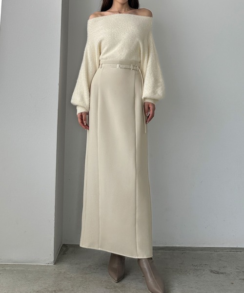 「Louere」 スカート X-LARGE グレイッシュベージュ レディース_画像9