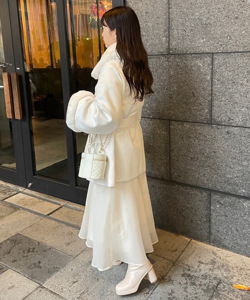 「one after another NICE CLAUP」 コンビワンピース FREE ピンク レディース_画像5