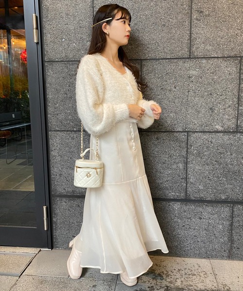 「one after another NICE CLAUP」 コンビワンピース FREE ピンク レディース_画像7