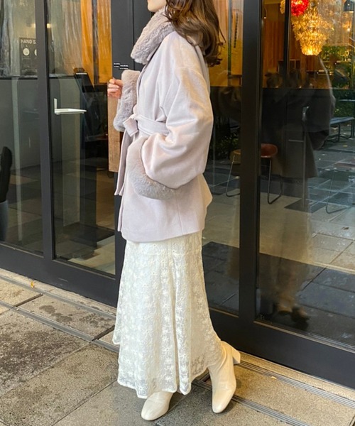 「one after another NICE CLAUP」 コンビワンピース FREE ピンク レディース_画像8