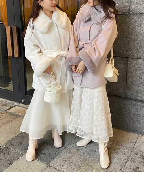 「one after another NICE CLAUP」 コンビワンピース FREE ピンク レディース_画像9