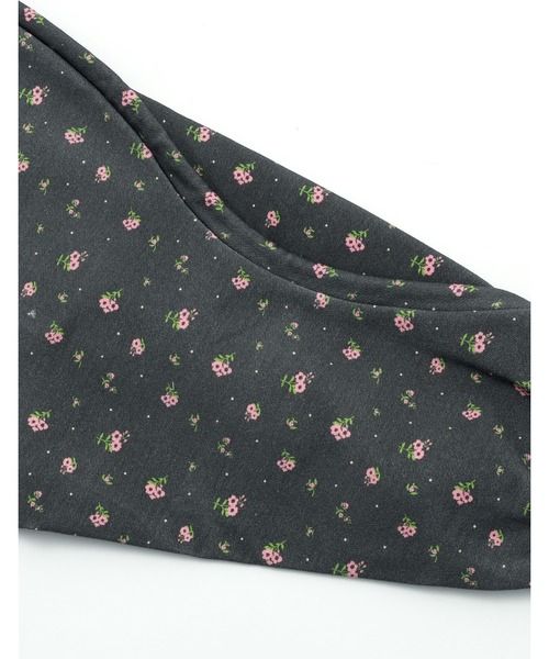 maru little sunny bite パーカー 小花 黒 little sunny bite (リトルサニーバイト) floral hoodie / BLACK