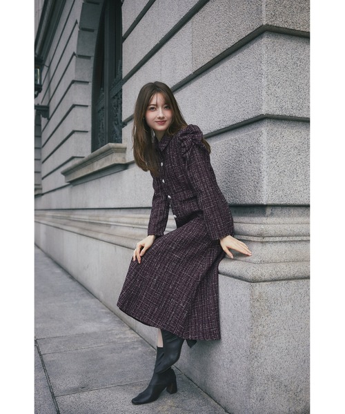「tocco closet」 長袖ワンピース M ピンク系その他 レディース_画像5