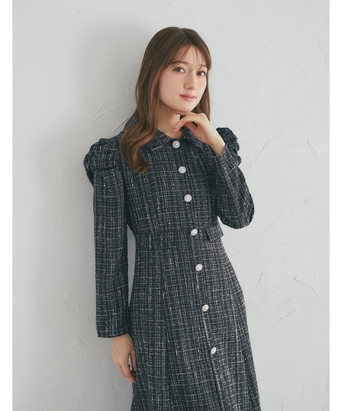 「tocco closet」 長袖ワンピース M ピンク系その他 レディース_画像8