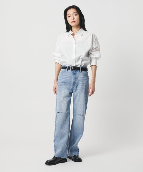 ジーンズ デニム デニムパンツ 「MARW UNITED ARROWS」クラッシュ デニム パンツ レディースの画像