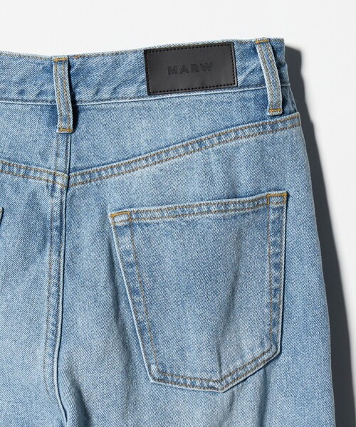 ジーンズ デニム デニムパンツ 「MARW UNITED ARROWS」クラッシュ デニム パンツ レディースの画像
