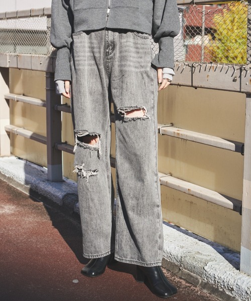 「Auntie Rosa Holiday」 デニムパンツ MEDIUM ブルー系その他 レディース_画像5