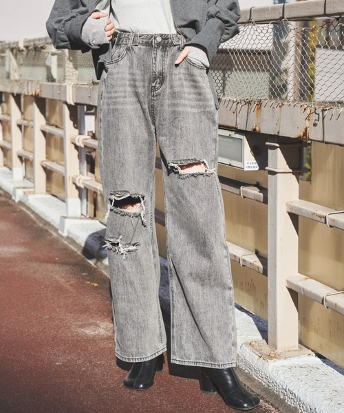 「Auntie Rosa Holiday」 デニムパンツ MEDIUM ブルー系その他 レディース_画像6