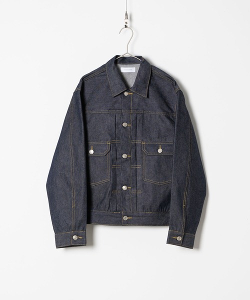 「INTER FACTORY」 デニムジャケット LARGE インディゴブルー メンズ_画像2