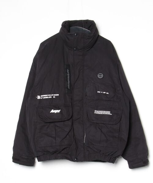 「AAPE BY A BATHING APE」 ジャケット LARGE ブラック メンズ