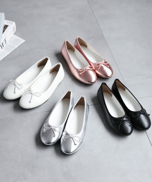 「sakishimatokyo」 「saor」フラットパンプス LL シルバー レディース_画像4
