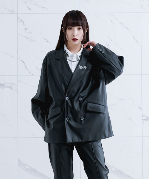 Ellno Loset（エルノロゼット） テーラードジャケット MEDIUM パープル