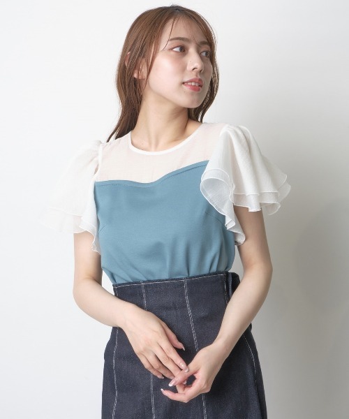 「WILLSELECTION」 半袖カットソー MEDIUM ブラック レディース_画像2