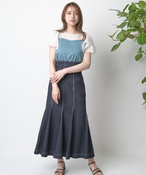 「WILLSELECTION」 半袖カットソー MEDIUM ブラック レディース_画像4