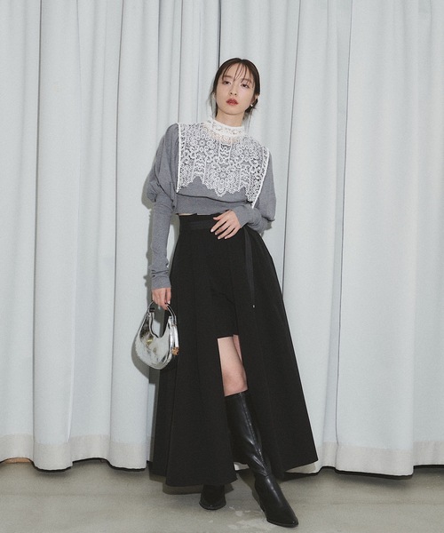 「VIOLETTA」 ロングスカート S ブラック レディース_画像5