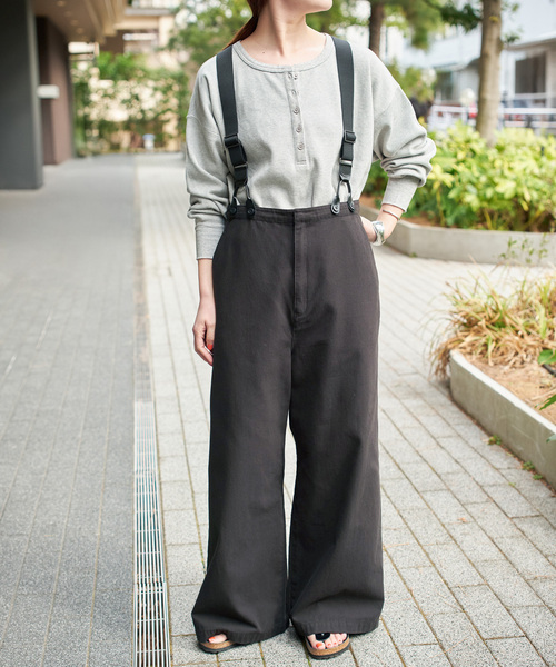 「Spick & Span」 オーバーオール 38 ブラック レディース_8