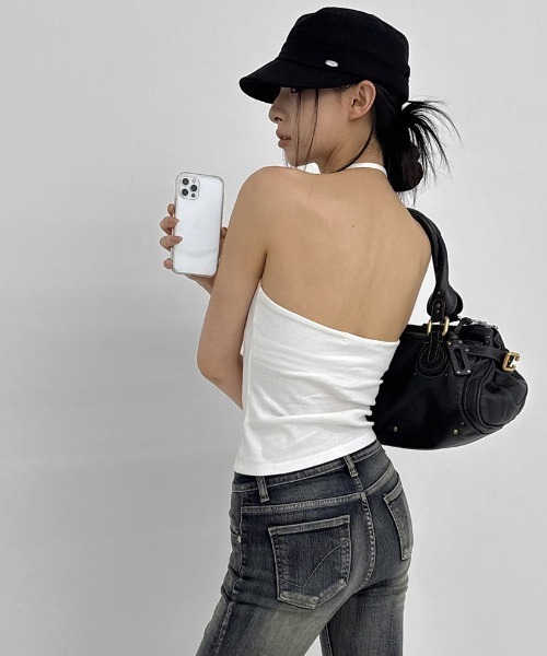 Nodress トップス　ブラックタンクトップ STAMPD（スタンプド） タンクトップ Cutoff Tank M3894TK メンズ 黒