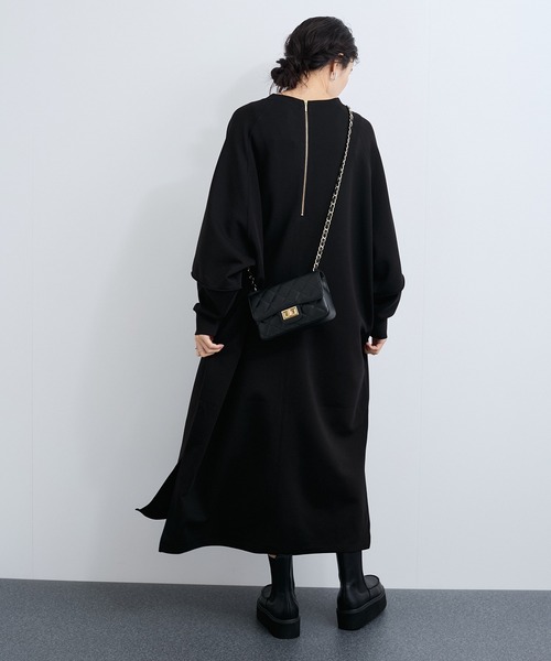 「LE CERCLE par rope'」 長袖ワンピース FREE カーキ レディース_画像3
