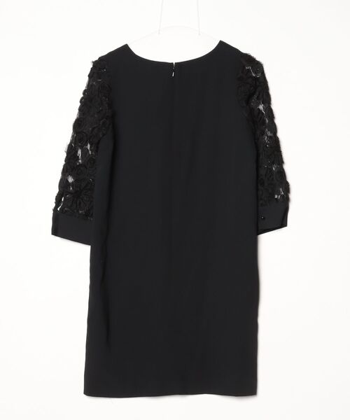 「Khaju」 7分袖ワンピース ONE SIZE ブラック レディース_画像2