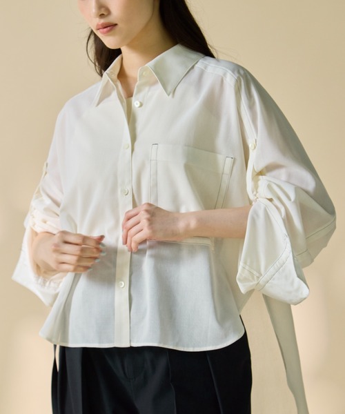 STUDIOUS（ステュディオス） リネンシャツ ブラウス シャツ 「STUDIOUS